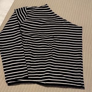 The Frankie Shop Asymmetrical Black and White Skirt